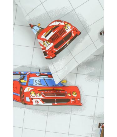 Voodipesu lastele RACING CARS 10-0360-RED 140x200, 50x70 cm