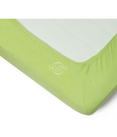 Fitted terry sheets TERRYBTL-SHADOW LIME