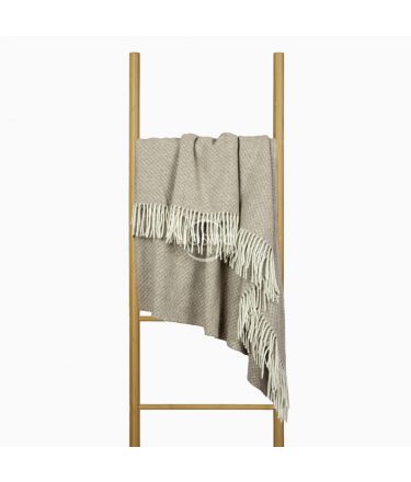 Woolen plaid MERINO-300 80-3127-LIGHT BROWN 140x200 cm
