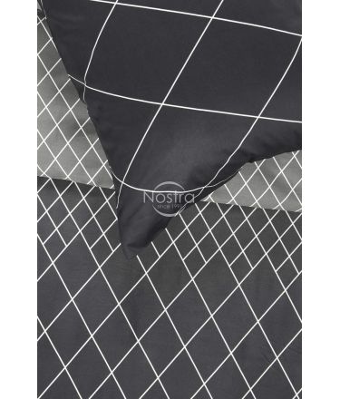 Постельное белье из Mako Сатина CLARISSA 30-0686-ANTHRACITE 140x200, 50x70 cm