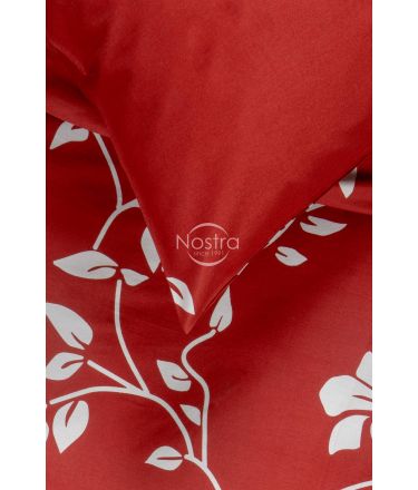 Sateen bedding set AGGI 20-1385-WINE RED 140x200, 50x70 cm