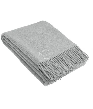Woolen plaid BOUCLE-350 80-3321-LIGHT GREY 140x200 cm