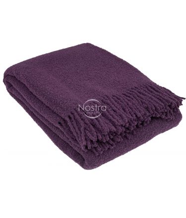 Woolen plaid BOUCLE-350 80-3321-DARK PLUM