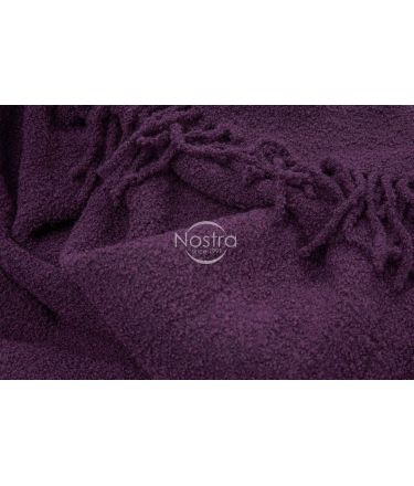 Woolen plaid BOUCLE-350 80-3321-DARK PLUM