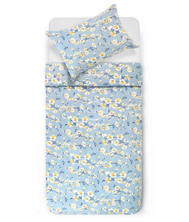 Flannel bedding set BRENNA 20-1750-BLUE