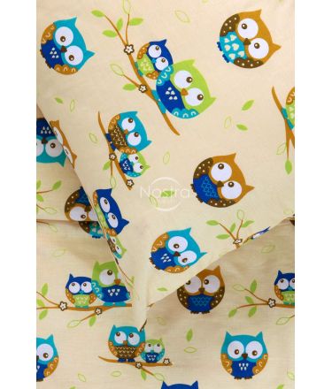 Детское постельное белье OWLS FAMILY 10-0074-YELLOW GREEN 140x200, 50x70 cm
