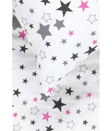 Children bedding set STARRY SKY 10-0475-WHITE PINK 140x200, 50x70 cm