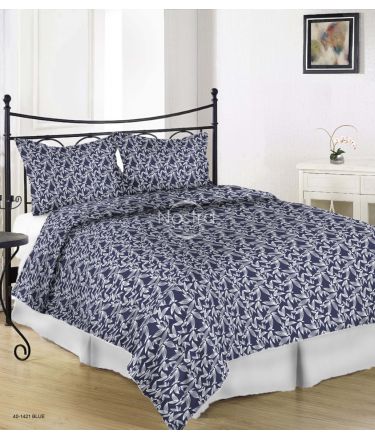 Sateen bedding set AMORA 40-1421-BLUE