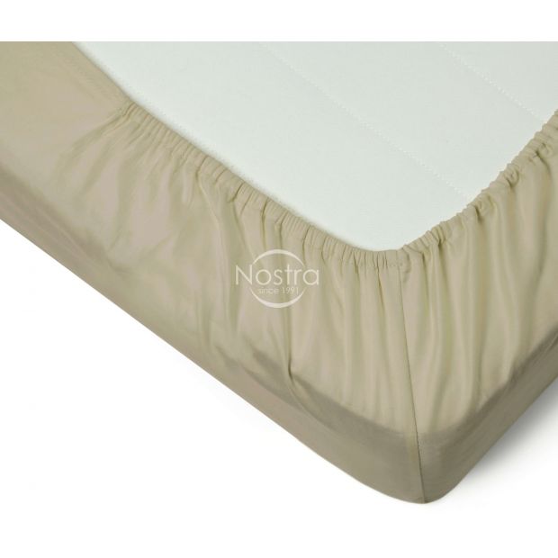 Fitted sateen sheets 00-0277-TAUPE