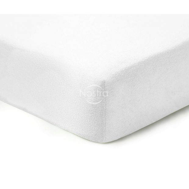 Fitted terry sheets TERRYBTL-OPTIC WHITE 90x200 cm