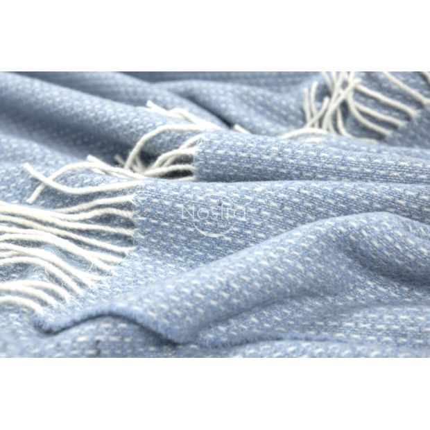 Woolen plaid MERINO-300 80-3253-LIGHT BLUE 140x200 cm