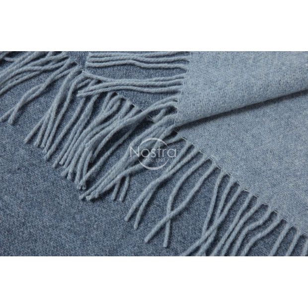 Woolen plaid MERINO-300 DOUBLE FACE-BLUE LIGHT BLUE