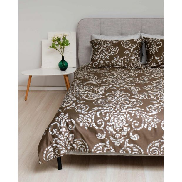 Sateen bedding set ARIELLE 40-1248-CACAO 140x200, 70x70 cm