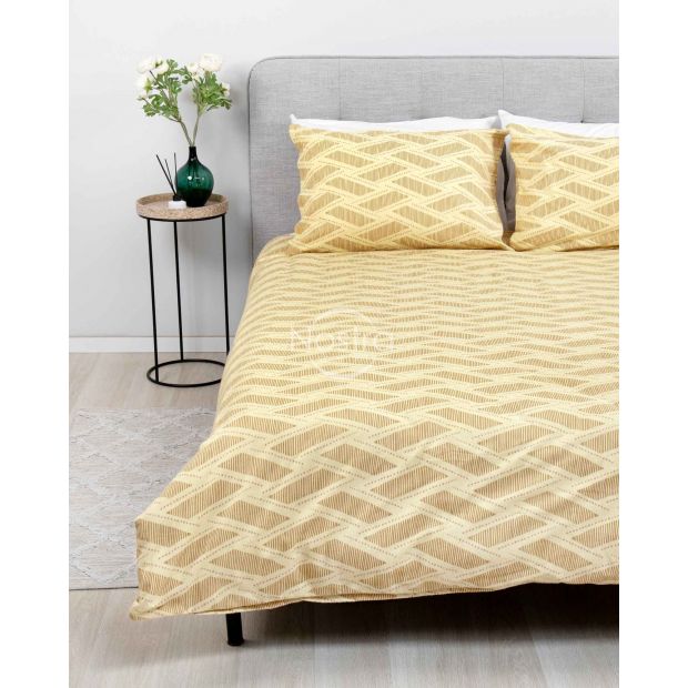 Flannel bedding set BERNADETTE 30-0779-BROWN