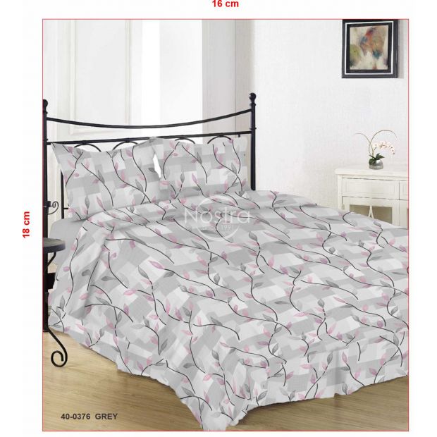 Lõuendriidest voodipesukomplekt DINARA 40-0376-GREY