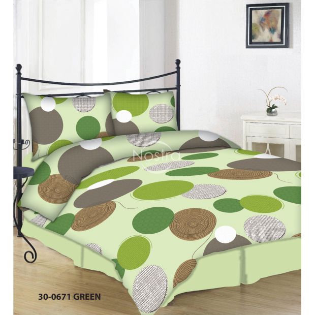 Cotton bedding set DAYANARA 30-0671-GREEN