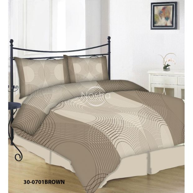 Cotton bedding set DALEYSA 30-0701-BROWN