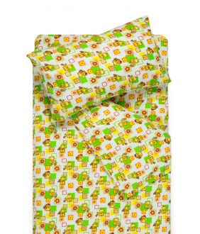 Детское фланелевое постельное белье SMALL BEARS 10-0384-GREEN