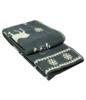 Шерстяное одеяло из мэриноса 80-3056-DARK GREY