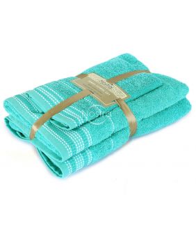 3 pieces towel set T0044 T0044-AQUA