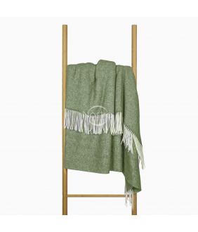 Woolen plaid MERINO-300 80-2060-KHAKI GREEN