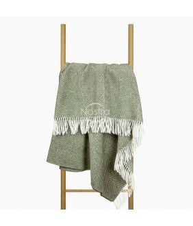 Woolen plaid MERINO-300 80-3042-KHAKI GREEN