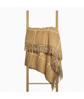 Woolen plaid BOUCLE 80-3322-CAMEL