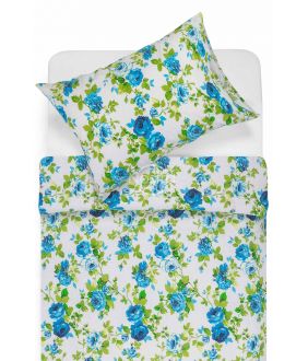 Cotton bedding set DENISSE 20-1600-BLUE