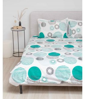 Flannel bedding set SALE 30-0714-AQUA