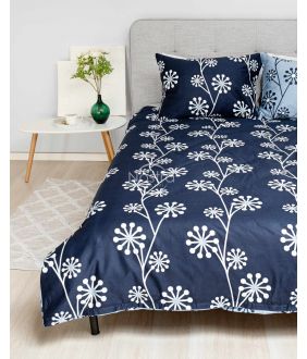 Sateen bedding set ADANA 20-1618-BLUE/NAVY