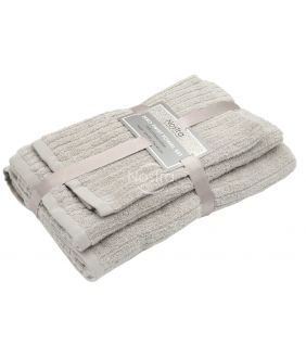 3 pieces towel set 380 ZERO TWIST T0182-GREY SAND