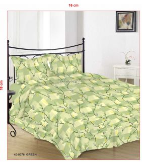 Cotton bedding set DINARA 40-0376-GREEN