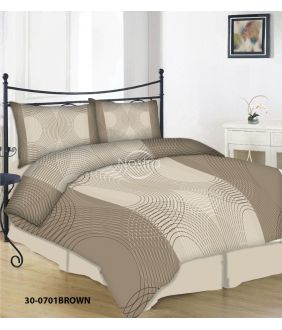 Cotton bedding set DALEYSA 30-0701-BROWN