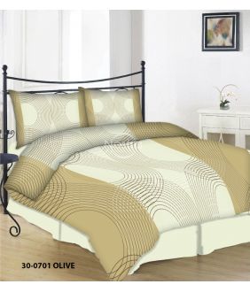Cotton bedding set DALEYSA 30-0701-OLIVE