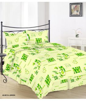 Lõuendriidest voodipesukomplekt DAYLA 40-0613-LIGHT GREEN