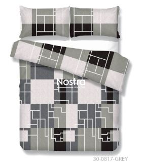 Polycotton bedding set GEOMETRY 30-0817-GREY 30-0817-GREY