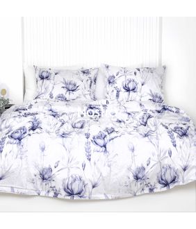 PREMIUM maco sateen bedding set CHRIS 20-1856-BLUE