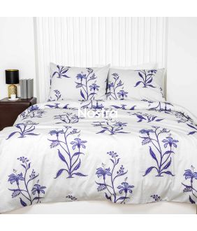 PREMIUM maco sateen bedding set CLEMENTINE 20-1852-BLUE