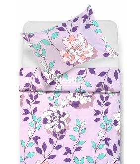 Polycotton bedding set FLOWERS 20-1762-VIOLET 20-1762-VIOLET