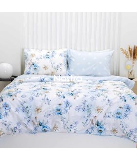 PREMIUM maco sateen bedding set CLARABELLE 20-1914/20-1915-LIGHT BLUE