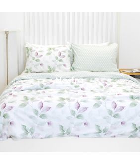 PREMIUM maco sateen bedding set CARO 40-1647/40-1648-SAGE