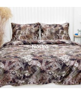 PREMIUM maco sateen bedding set CHAROLETTE 40-1570-BROWN