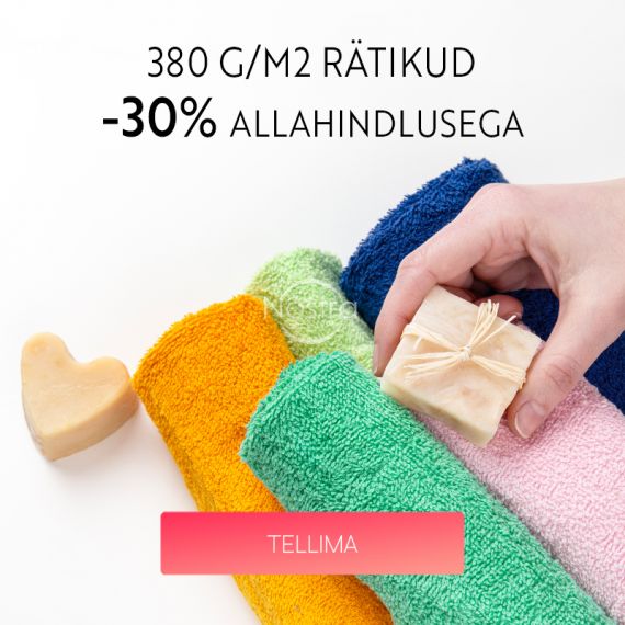 380 g/m2 rätikud -30% allahindlusega / mobile