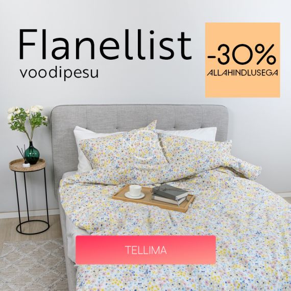 Flanellist voodipesu -30% allahindlusega / mobile