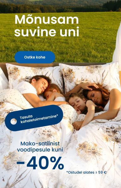 Mako-satiinist voodipesule kuni -40%/ mobile